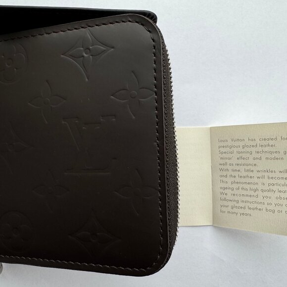 Dark Brown Louis Vuitton Waller with Card Holder and Coin Holder - Picture 5 of 11